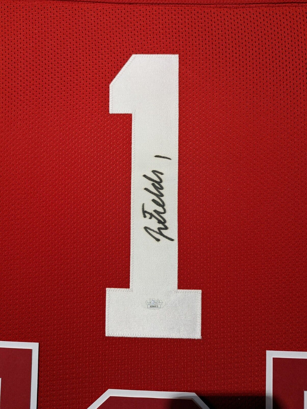 Framed Ohio State Buckeyes Justin Fields Autographed Signed Jersey Jsa Coa