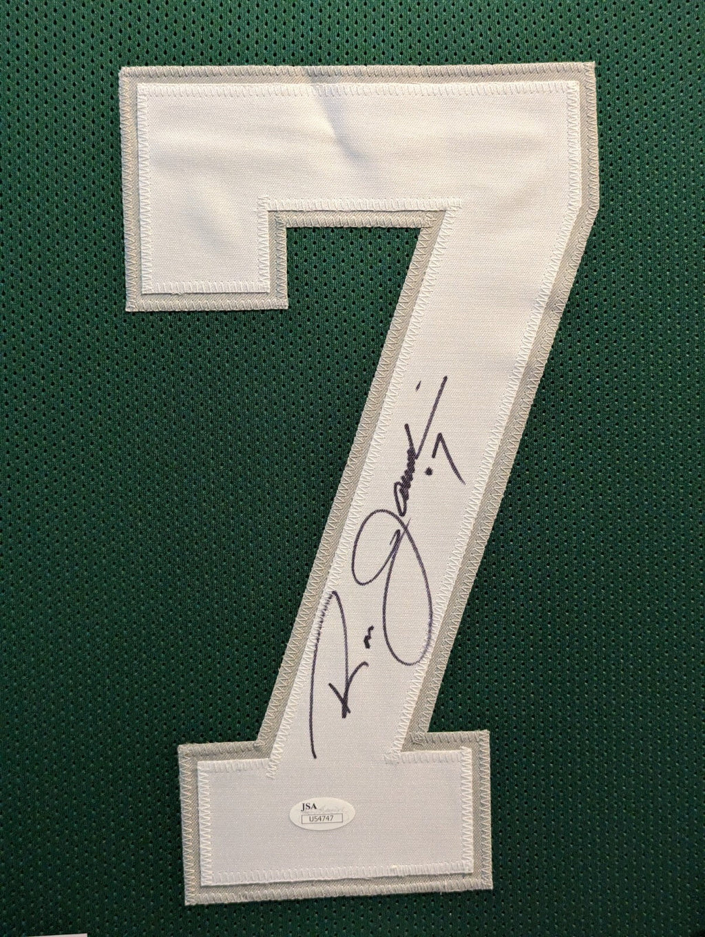 Framed Ron Jaworski Autographed Signed Philadelphia Eagles Jersey Jsa Coa