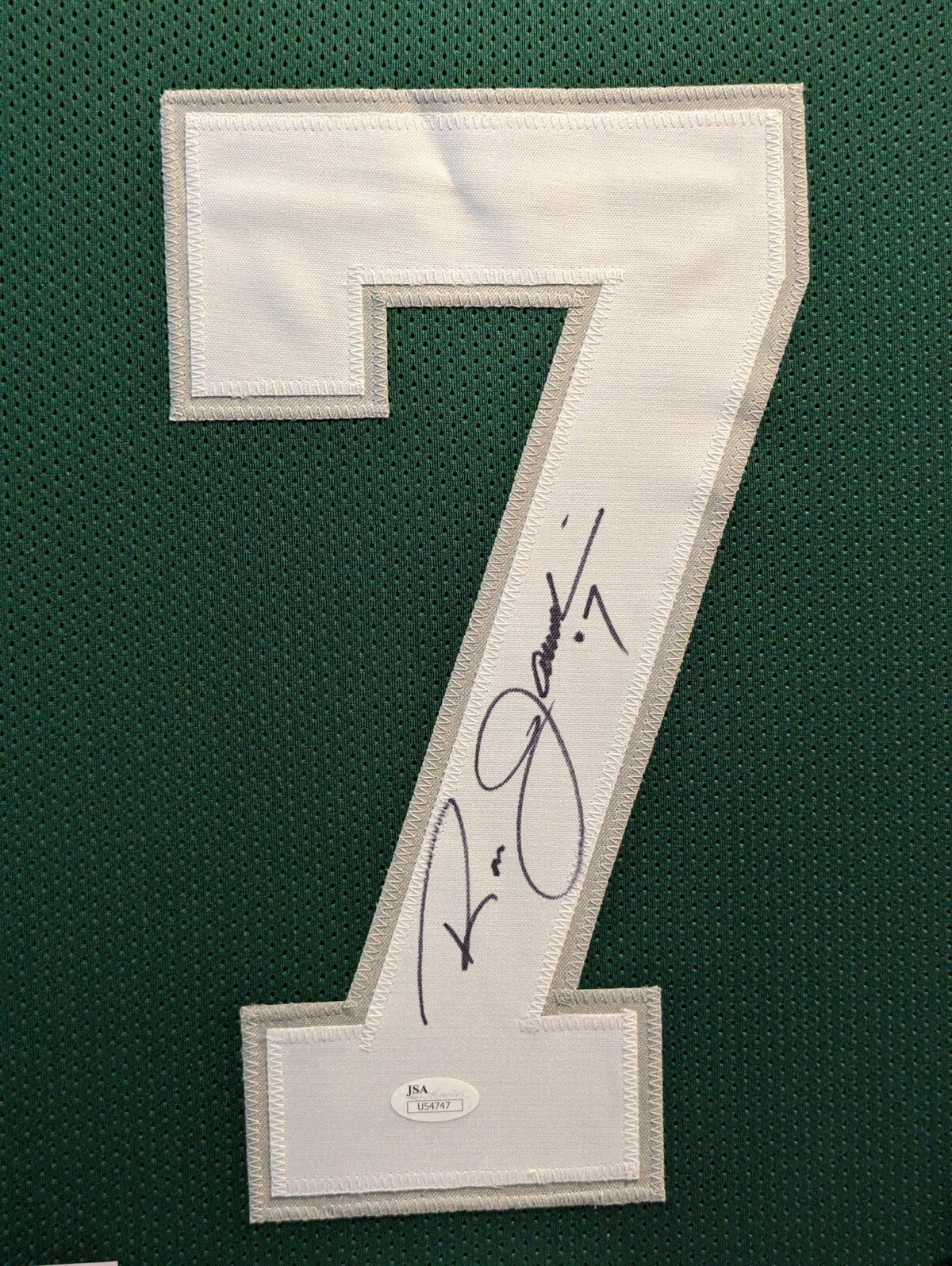 Framed Ron Jaworski Autographed Signed Philadelphia Eagles Jersey Jsa Coa
