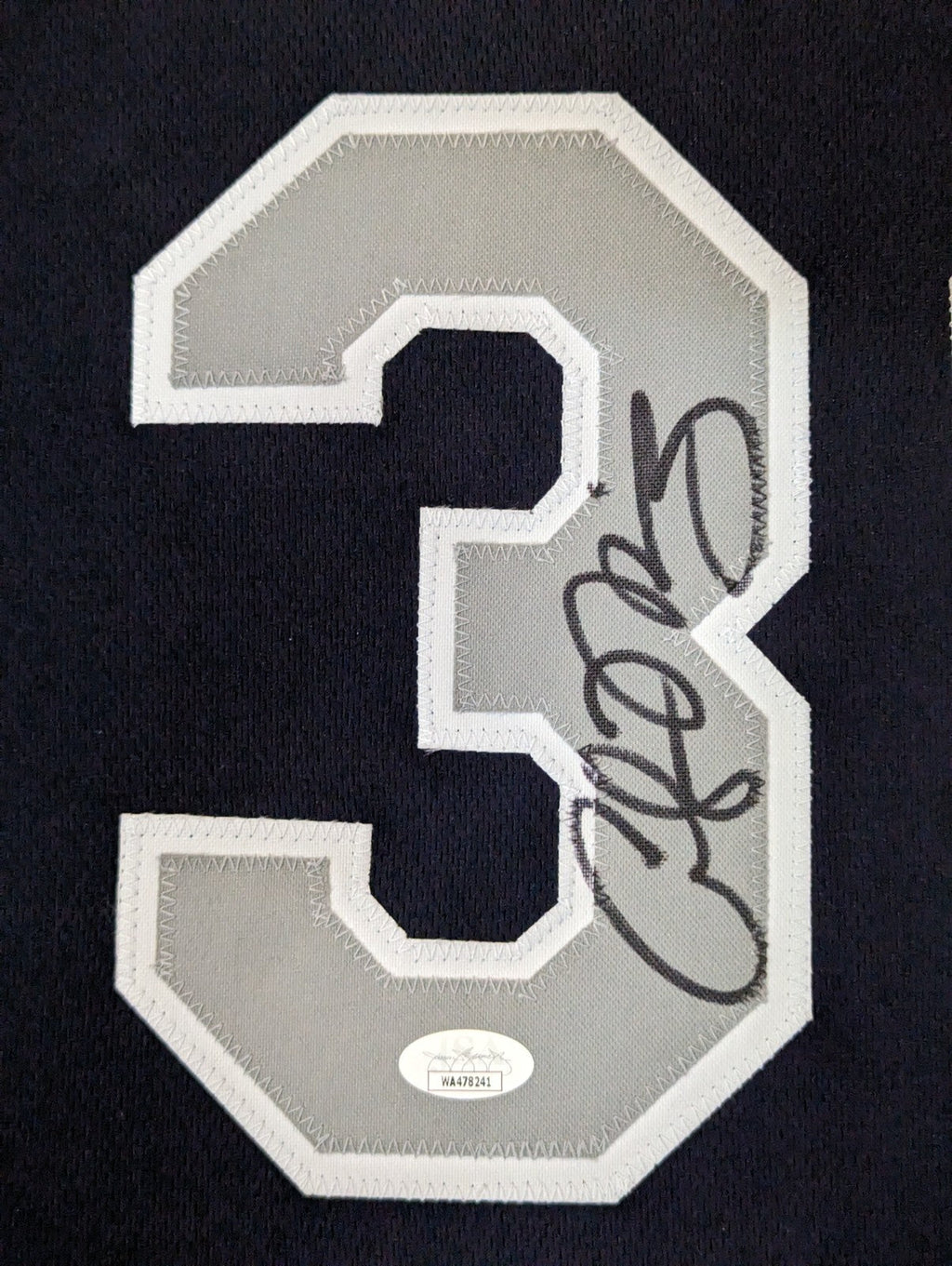 Framed Georgetown Hoyas Alonzo Mourning Autographed Signed Jersey Jsa Coa