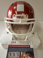 Temple Owls Isaiah Wright Autographed Signed Mini Helmet Jsa Coa