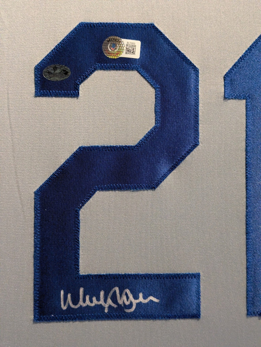 Framed Walker Buehler Autographed Signed La Dodgers Jersey Beckett Holo