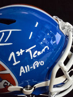 Denver Broncos Pat Surtain Ii Signed Insc Replica Full Size Helmet Beckett