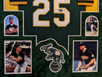 Framed In Suede Oakland A's Mark Mcgwire Autographed Signed Jersey Jsa