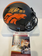 Kj Hamler Autographed Signed Denver Broncos Eclipse Mini Helmet Jsa Coa