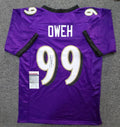 Baltimore Ravens Odafe Jayson Oweh Autographed Signed Jersey Jsa Coa  Old Gold