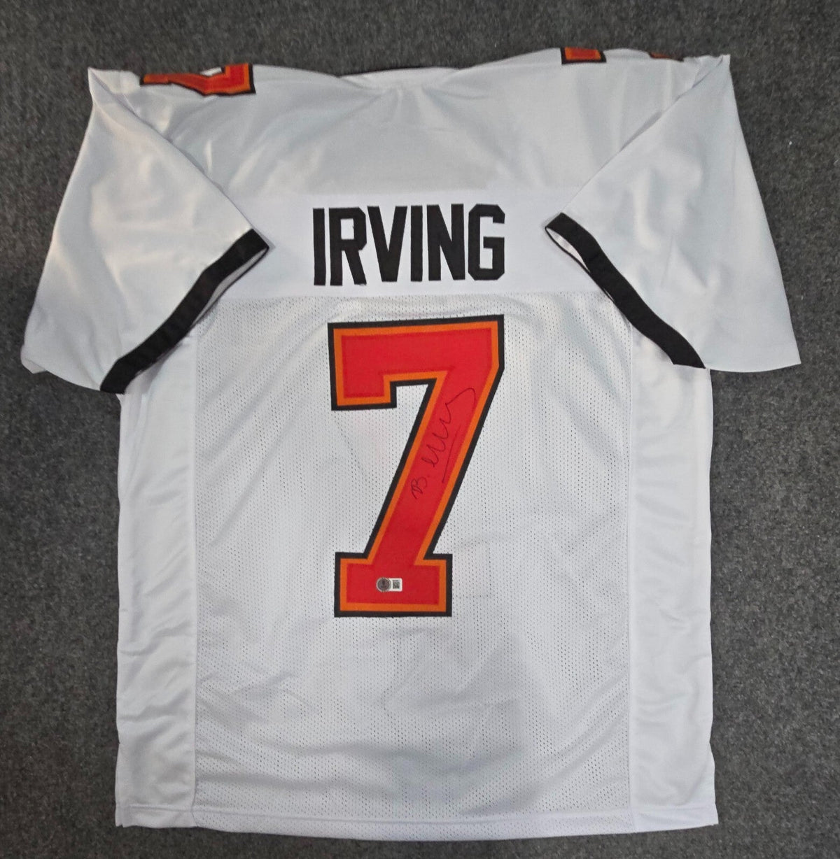 Tampa Bay Buccaneers Bucky Irving Autographed Signed Jersey Beckett Holo