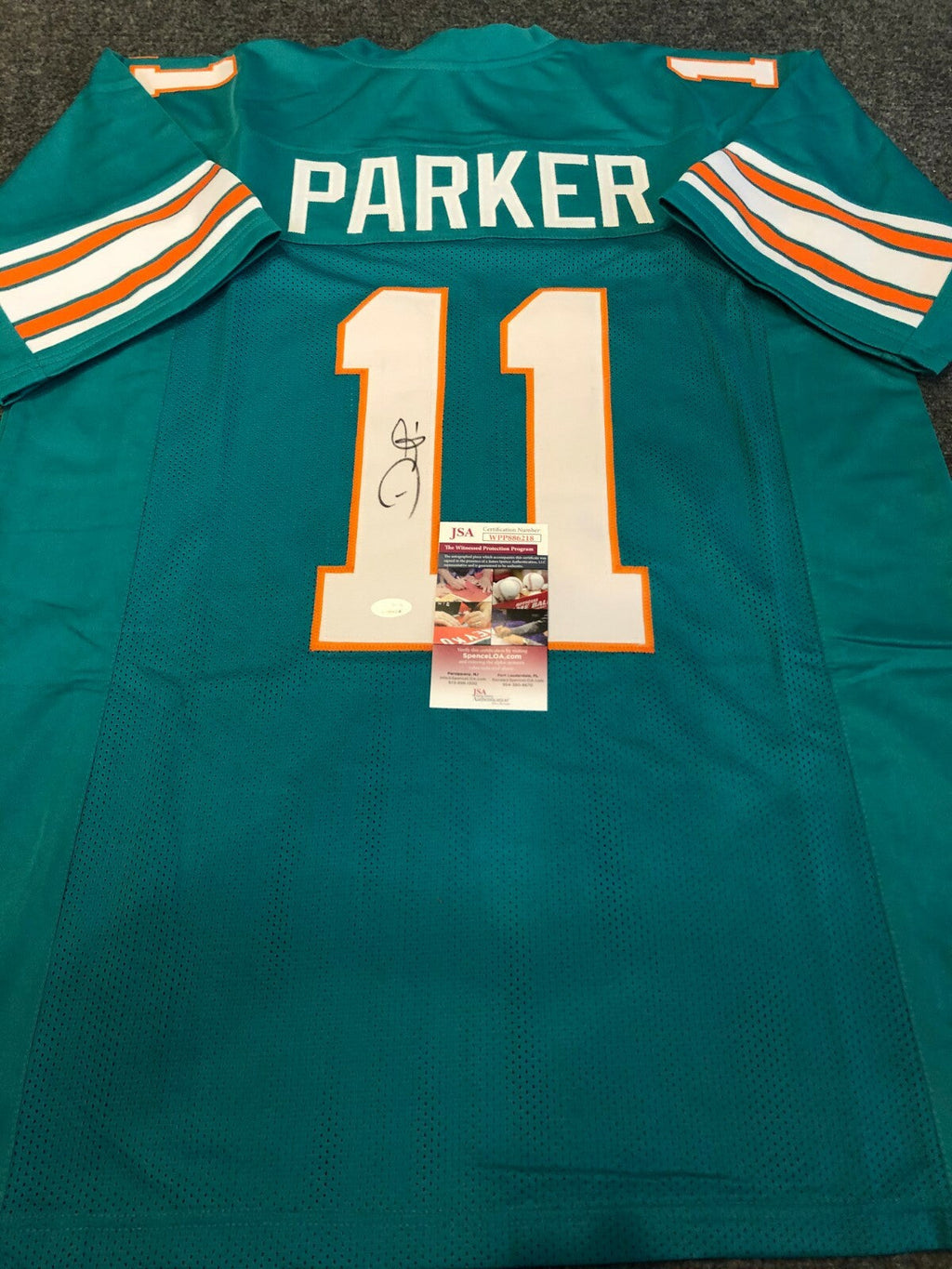 Miami Dolphins Devante Parker Autographed Signed Jersey Jsa  Coa