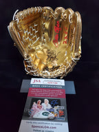 Cincinnati Reds Pete Rose Signed Inscribed 2Xgg Mini Gold Glove Jsa Coa