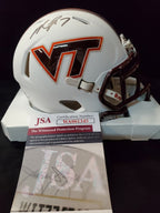 Virginia Tech Hokies Michael Vick Mini Helmet Jsa Coa