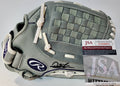 New York Yankees Deivi Garcia Autographed Signed Glove Jsa Coa