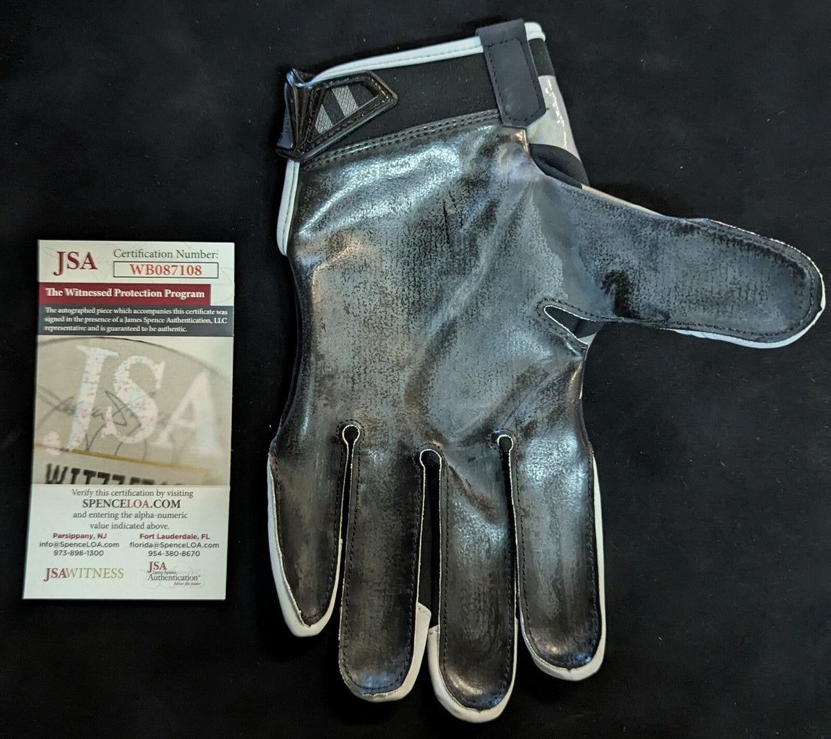 New York Giants Brian Burns Signed Glove Jsa Coa
