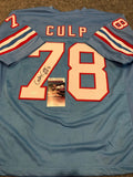 Houston Oilers Curley Culp Autographed Signed Inscribed Jersey Jsa  Coa