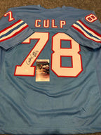Houston Oilers Curley Culp Autographed Signed Inscribed Jersey Jsa  Coa