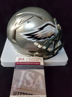 Philadelphia Eagles Jordan Davis Autographed Signed Flash Mini Helmet Jsa Coa