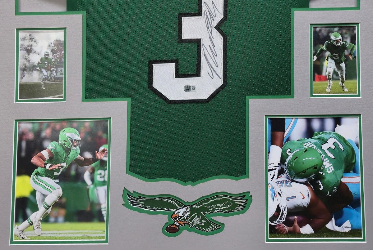Framed Philadelphia Eagles Nolan Smith Jr Autographed Signed Jersey Beckett Holo