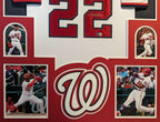 Framed Washington Nationals Juan Soto Autographed Signed Jersey Beckett Hologram