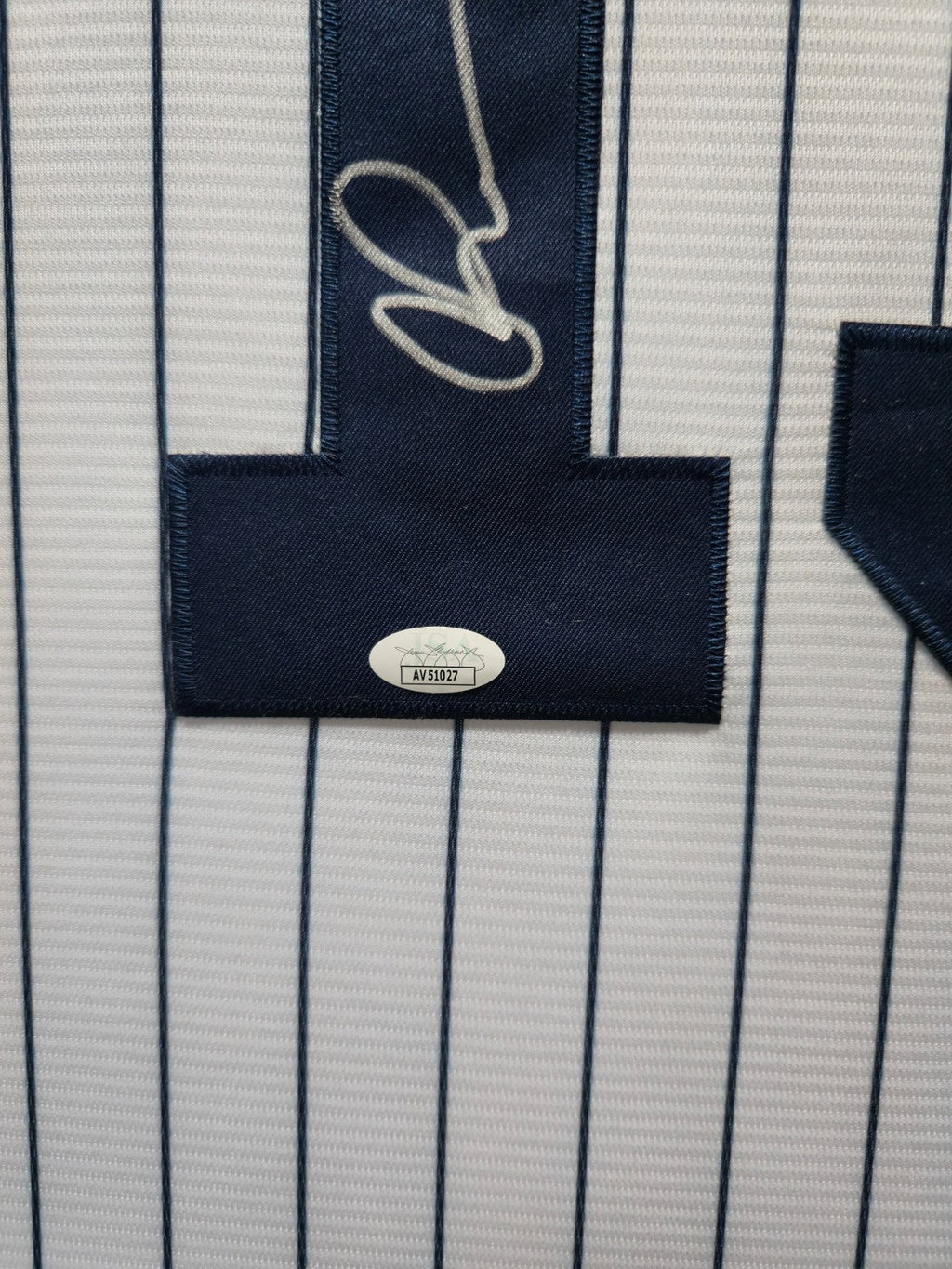 Framed Suede Alex Rodriguez Autographed Signed New York Yankees Jersey Jsa Coa