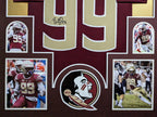Framed Florida State Seminoles Brian Burns Autographed Jersey Jsa Coa