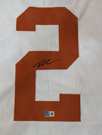 Texas Longhorns Roschon Johnson Signed Autographed Jersey Beckett Holo