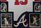 Suede Framed Atlanta Braves Ronald Acuna Jr Autographed Inscribed Jersey Jsa Coa