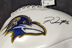 Baltimore Ravens Patrick Queen Autographed Signed Logo Football Jsa Coa