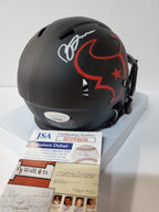 Houston Texans Brevin Jordan Signed Eclipse Mini Helmet Jsa Coa