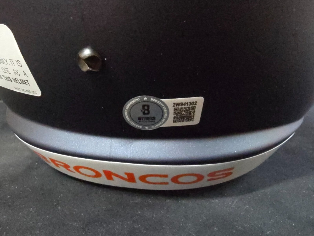Denver Broncos Pat Surtain Ii Signed Insc Replica Full Size Helmet Beckett