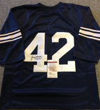 Penn State Lenny Moore Autographed Signed Insc Throwback Jersey Jsa Coa