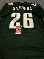 Philadelphia Eagles Miles Sanders Autographed Signed Jersey Jsa  Coa