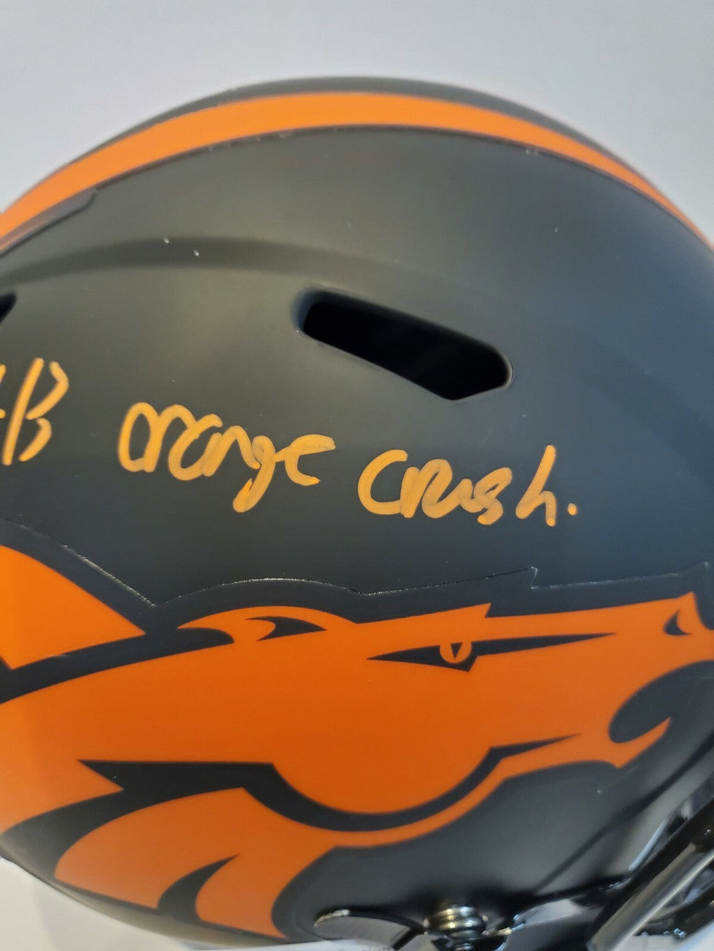 Kj Hamler Signed Inscribed Denver Broncos Eclipse Replica Full Sz Helmet Jsa Coa
