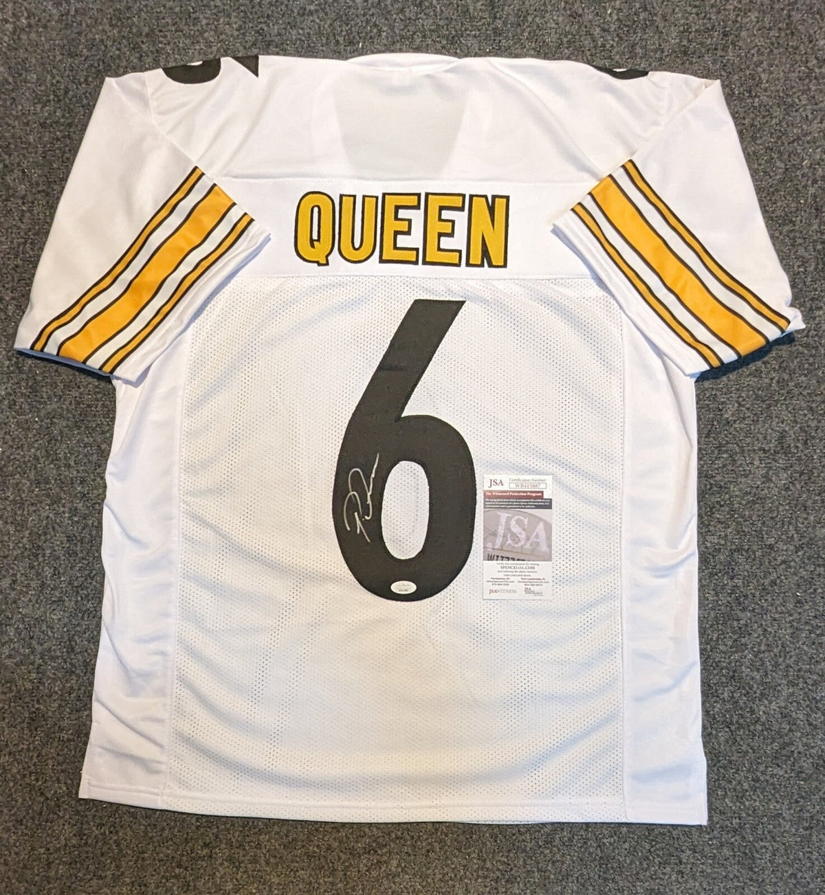 Pittsburgh Steelers Patrick Queen Autographed Signed Jersey Jsa Coa