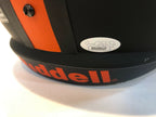 Greg Rousseau Signed Inscr Miami Hurricanes Full Size Eclipse Rep Helmet Jsa Coa
