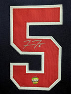Framed Atlanta Braves Freddie Freeman Autographed Signed Jersey Lojo Sports Holo