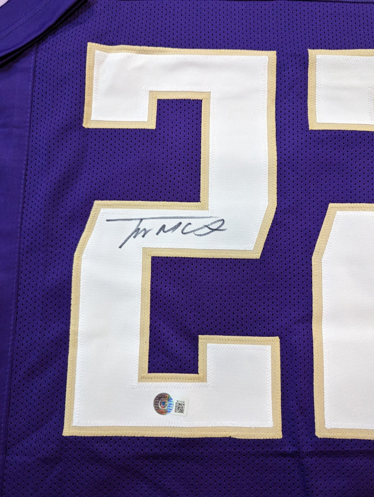 Washington Huskies Trent Mcduffie Autographed Signed Jersey Beckett Holo