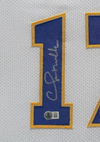 Framed Golden State Warriors Chris Mullin Autographed Signed Jersey Bas Coa