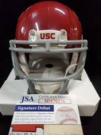 Usc Trojans Alijah Vera-Tucker Autographed Mini Helmet Jsa Coa
