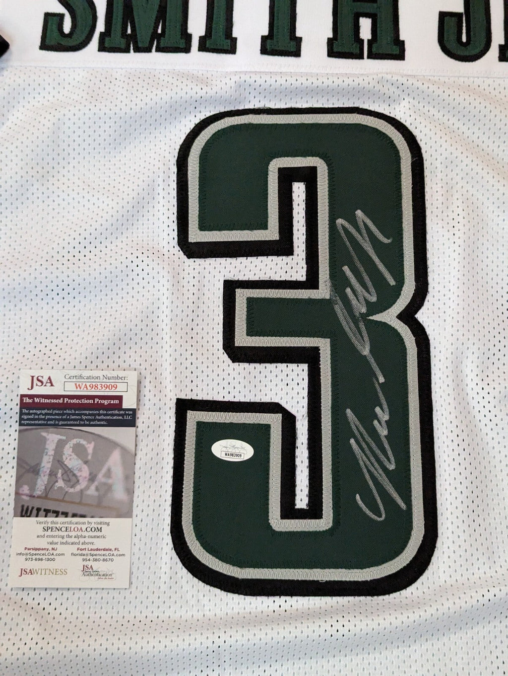 Philadelphia Eagles Nolan Smith Jr Autographed Signed Jersey Jsa Coa