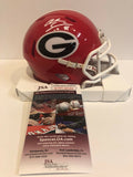 Alec Ogletree Autographed Signed Georgia Bulldogs Mini Helmet Jsa Coa