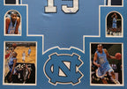 Framed Unc Tar Heels Vince Carter Autographed Signed Jersey Psa Coa