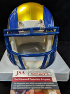 Los Angeles Rams Grant Haley Autographed Inscribed Flash Mini Helmet Jsa Coa