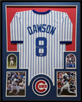 Framed Chicago Cubs Andre Dawson Autographed Signed Jersey Beckett Holo