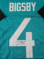 Jacksonville Jaguars Tank Bigsby Autographed Signed Jersey Jsa Coa