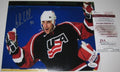 John Leclair Autographed Signed Usa Hockey 8X10 Photo Jsa  Coa