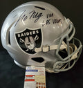Las Vegas Raiders Tre'von Moehrig Autographed Inscribed Full Size Helmet Jsa Coa