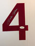 Framed Cincinnati Reds Rose Autographed Signed Jersey Jsa Coa