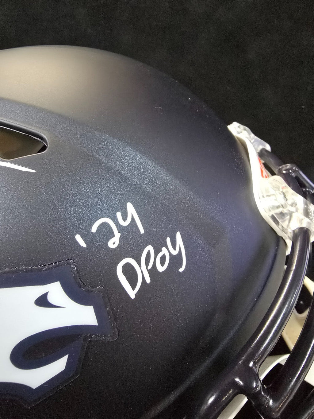 Denver Broncos Pat Surtain Ii Signed Insc Authentic Full Size Helmet Beckett