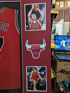 Framed Chicago Bulls Toni Kukoc Autographed Signed Jersey Jsa Coa