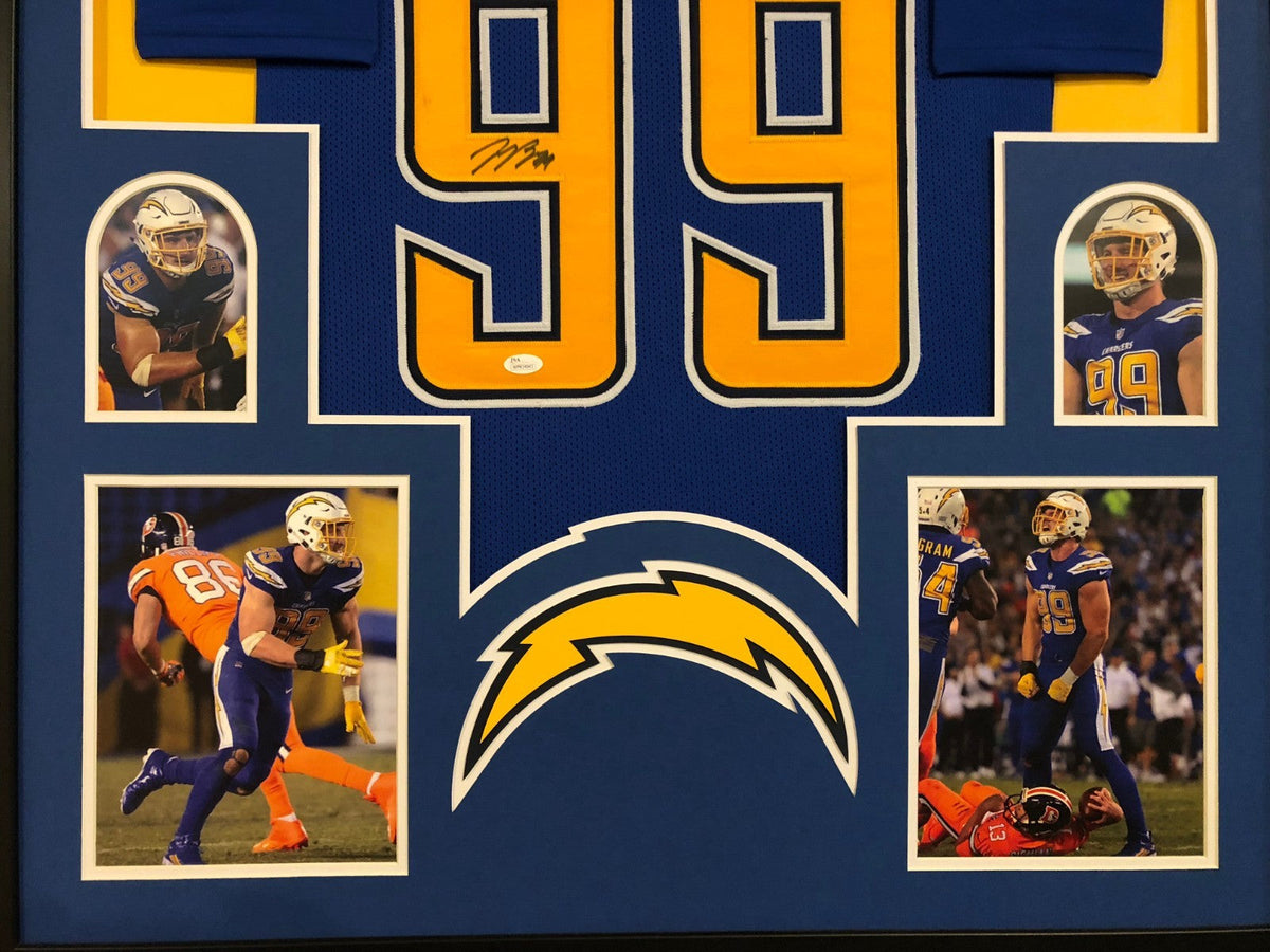 Framed San Diego Chargers Joey Bosa Autographed Signed Jersey Jsa Coa