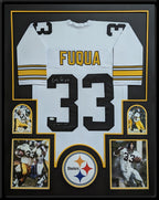 Framed Pittsburgh Steelers John Frenchie Fuqua Autographed Signed Jersey Jsa Coa